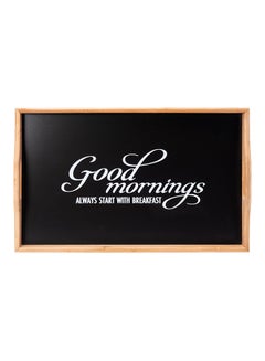 Bamboo Breakfast Tray With Legs Brown/Black  - Image 2