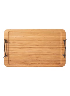 Dallaty Tray With Handles Beige/Dark Brown  - Image 1