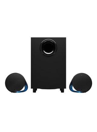 G560 PC Gaming Speaker System with 7.1 DTS:X Ultra Surround Sound, Game based LIGHTSYNC RGB, Two Speakers and Subwoofer, Immersive Gaming Experience - - v1534150305/N16322364A_1