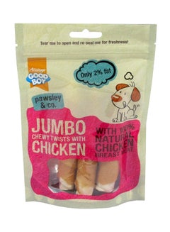 Jumbo Chewy Twists With Chicken Brown 100grams
