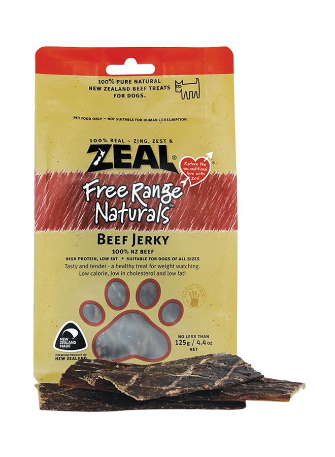 zeal Free Range Naturals Beef Jerky Grey 125grams