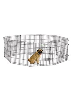 Midwest Life Stages Exercise Pen With Max Lock Door Crates Black 24inch  - Image 2