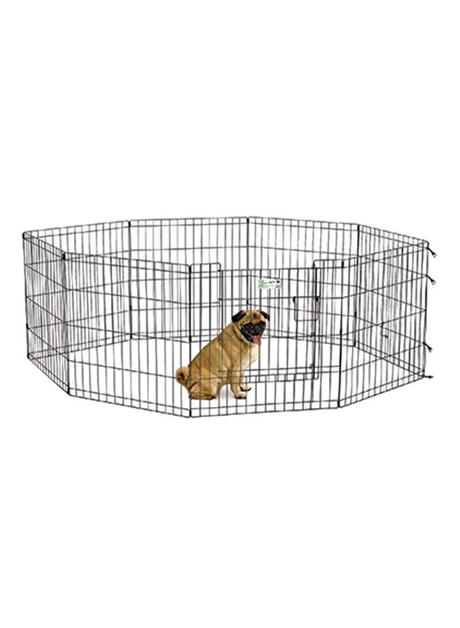 Midwest - Life Stages Exercise Pen With Max Lock Door Crates Black 24inch - Image 1