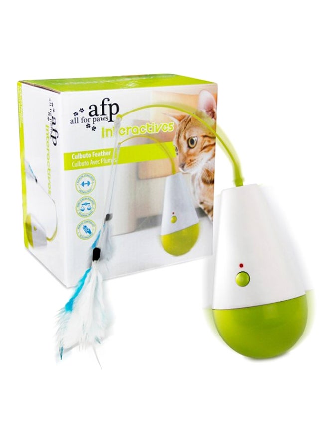 PET MODE Electric Tumbler Cat Toy White/Green - Image 2