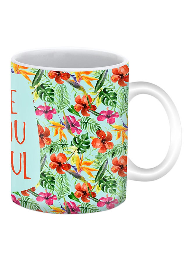 ستايلايزد كوب من السيراميك مطبوع عليه "Beyoutiful" متعدد الألوان - Image 2