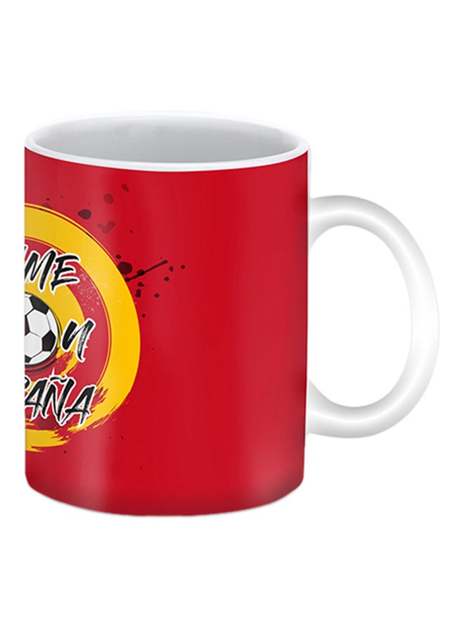 Stylizedd España (Spain) Printed Ceramic Mug Red - Image 2