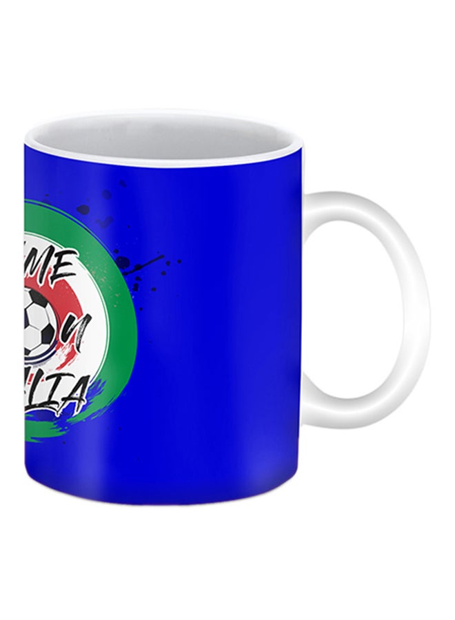 Stylizedd Italy Printed Ceramic Mug Blue/Green/White - Image 2