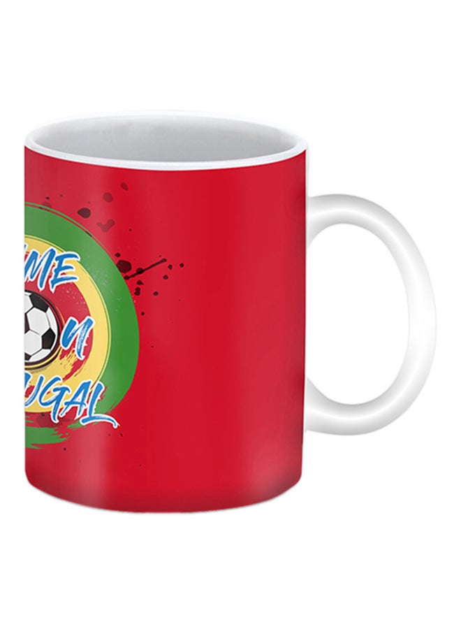Stylizedd Portugal Printed Ceramic Mug Red/Green/Yellow - Image 2