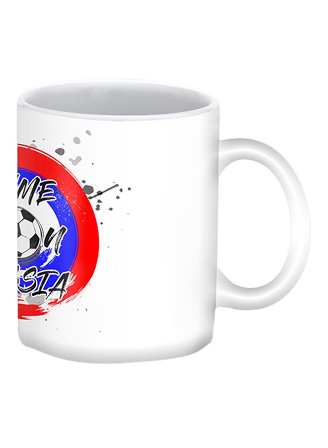 Stylizedd Russia Printed Ceramic Mug White/Red/Blue - Image 2