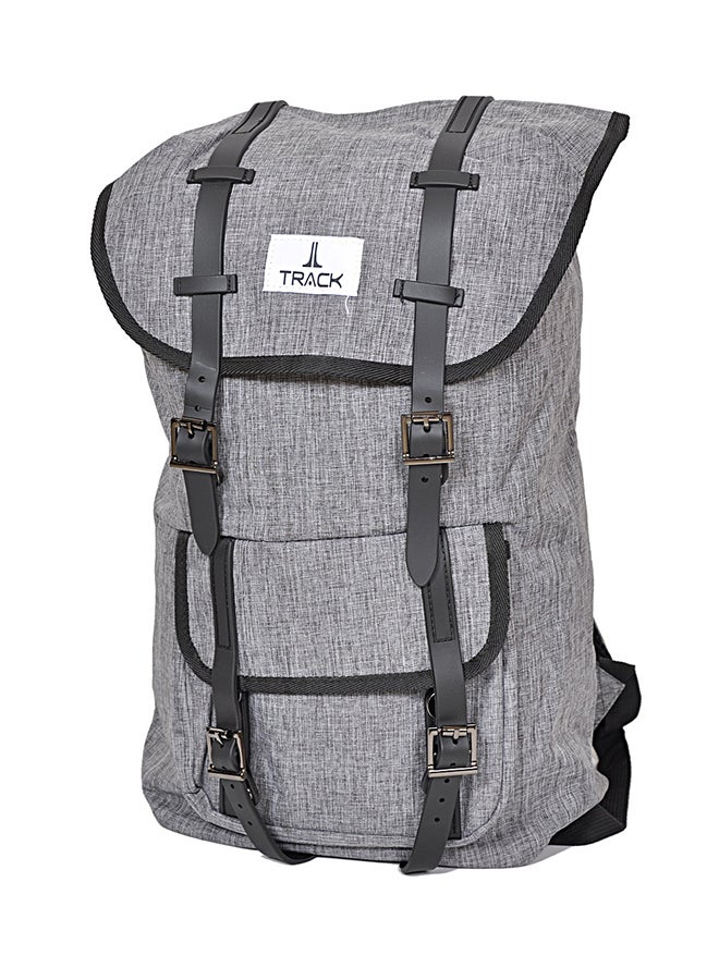 Track Buckle Closure Hiking Backpack Grey/Black  - Image 1