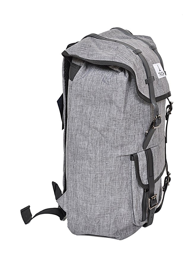 Track Buckle Closure Hiking Backpack Grey/Black  - Image 3