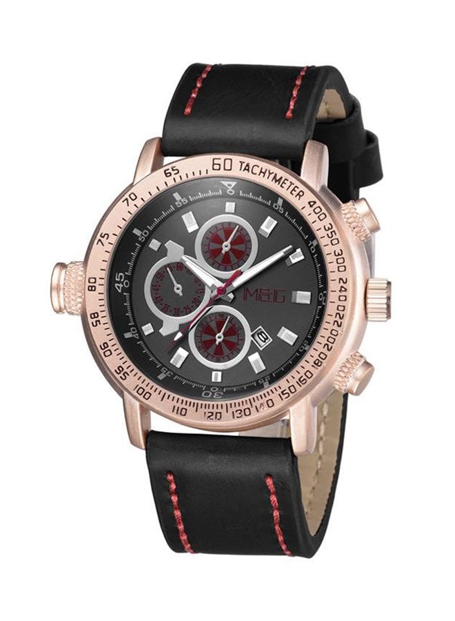 ام اند جي - ساعة كرونوغراف بسوار من الجلد طراز MG106 men - Image 1