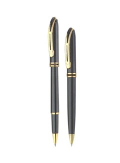 pierre cardin 2-Piece Monte Rosa Ballpoint And Rollerball Pen Set Black/Gold 