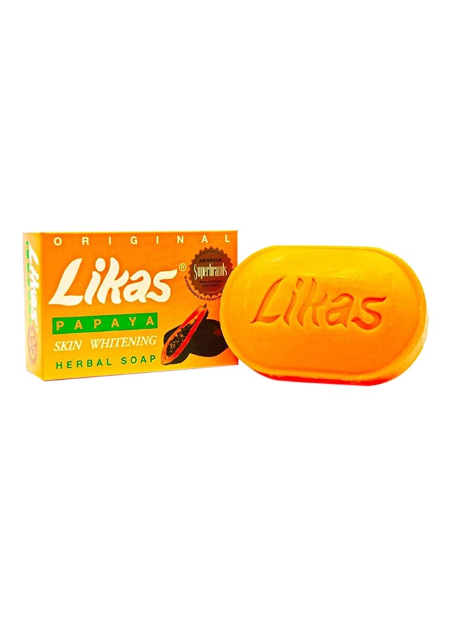 Likas - Papaya Skin Whitening Herbal Soap 135grams - Image 1