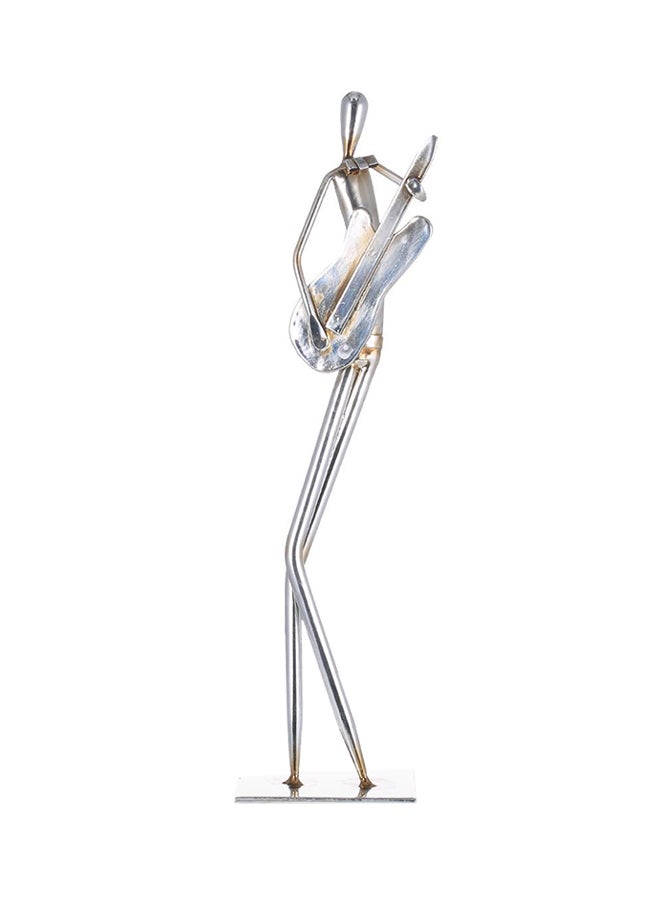 TOOARTS Orchestra Electric Guitar  Metal Sculpture Silver 342grams - Image 1