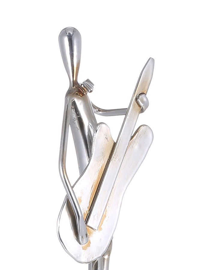 TOOARTS Orchestra Electric Guitar  Metal Sculpture Silver 342grams - Image 5