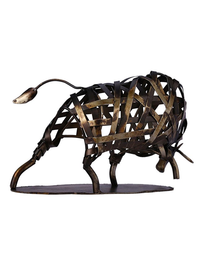 Metal Sculpture Of Iron Braided Cattle Gold 961grams - v1534246900/N16364085A_1