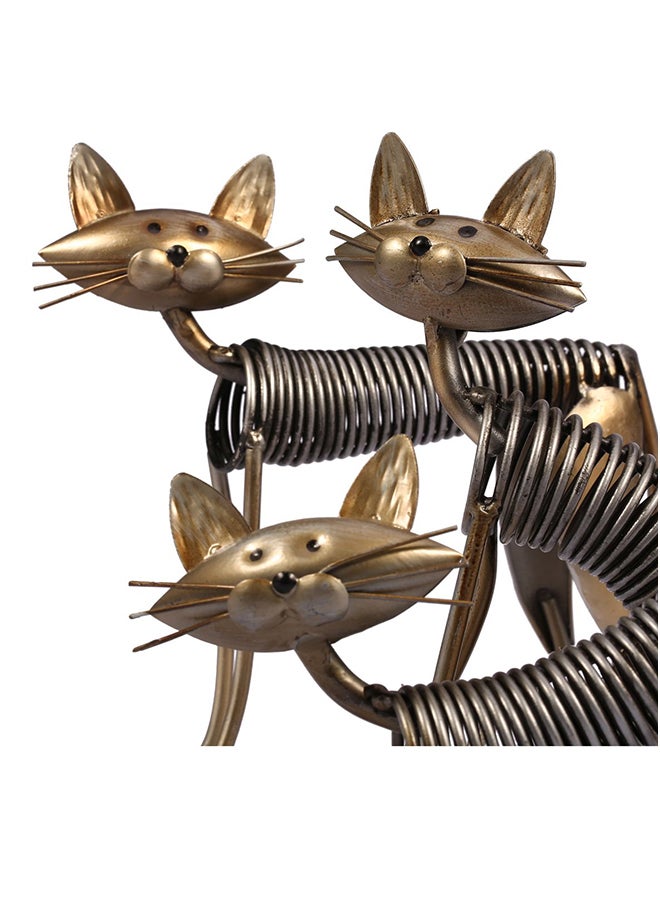 TOOARTS Metal Sculpture Of Iron Art Cat Silver 331grams - Image 2