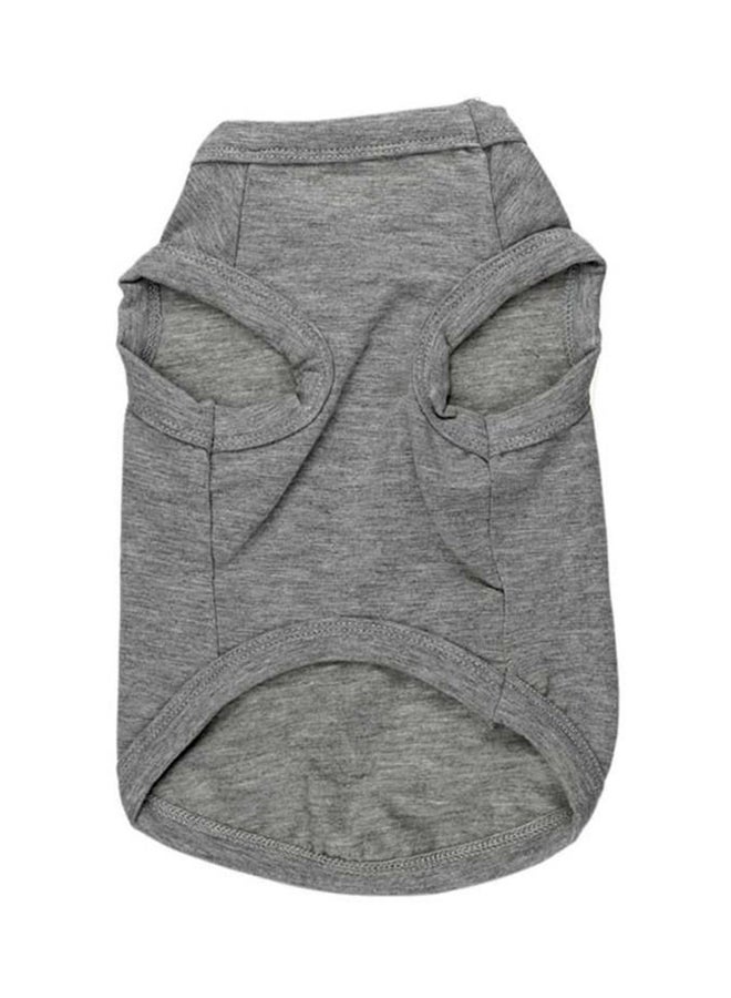 QiaoKai I Love My Mommy Print Dress For Small Dog And Cat Grey Medium  - Image 2