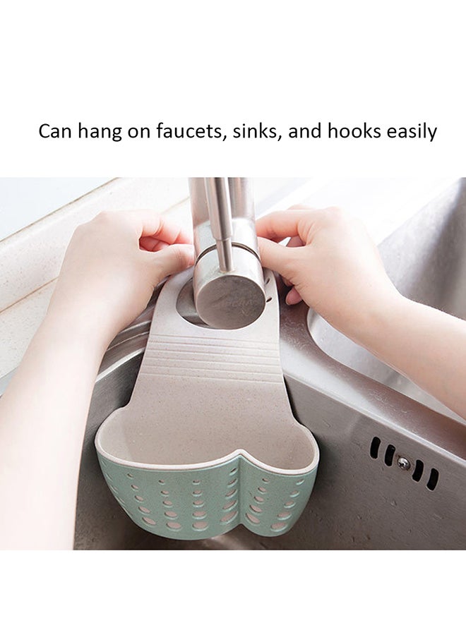 ANSELF Kitchen Sink Drain Basket And Holder Beige - Image 3