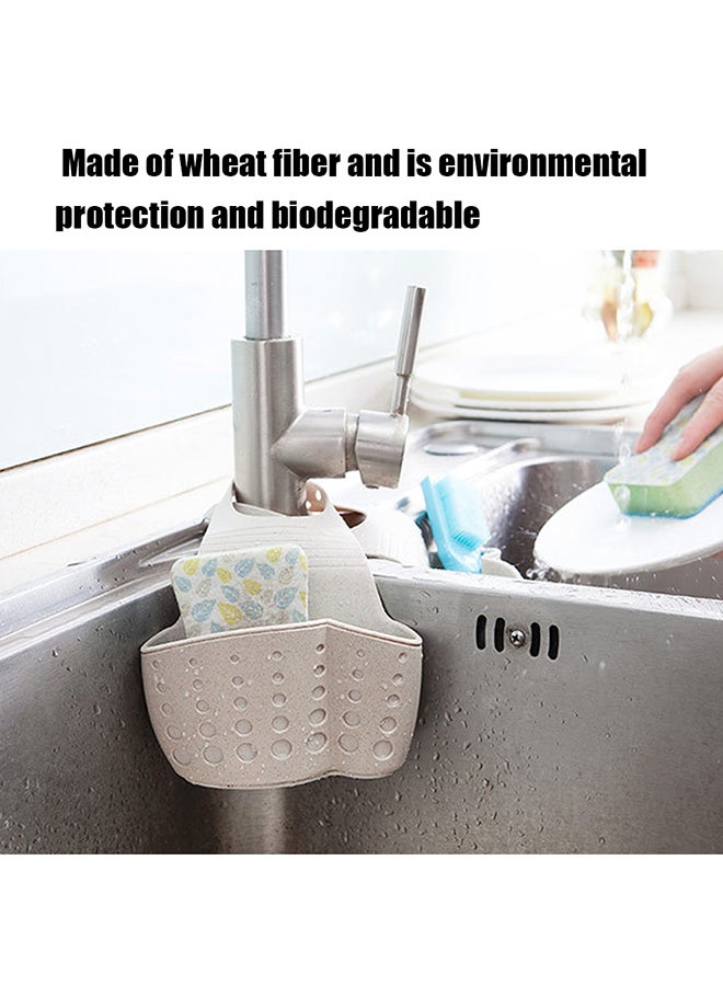 ANSELF Kitchen Sink Drain Basket And Holder Beige - Image 4