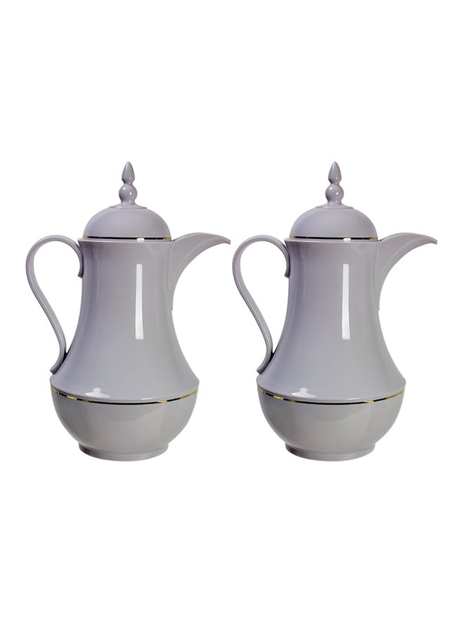 Pair Of Plastic Tea Pot Grey 1Liters