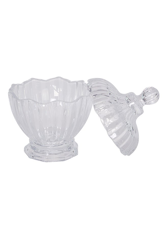 Glass Sugar Pot Clear 19x13.5centimeter - Image 2