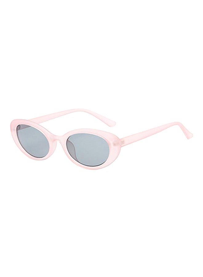 hikulity Women's UV Protection Oval Sunglasses Pink/Grey  - Image 1