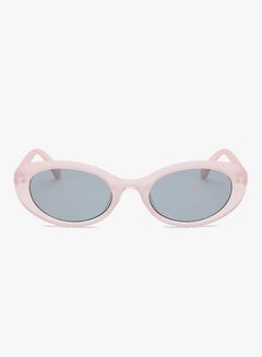 hikulity Women's UV Protection Oval Sunglasses Pink/Grey  - Image 2