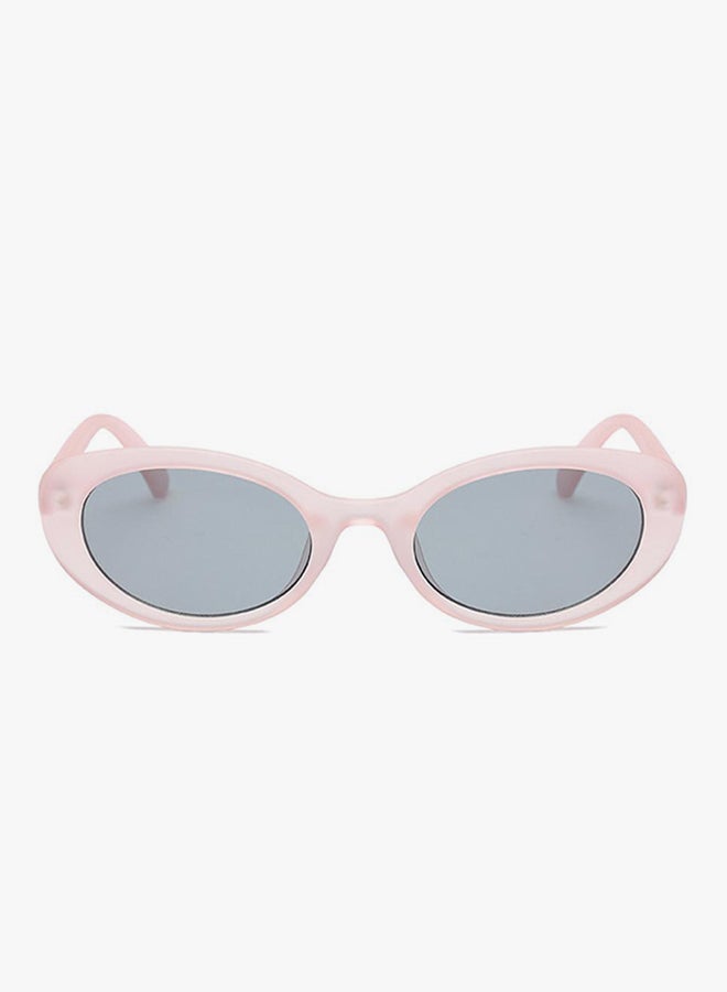hikulity Women's UV Protection Oval Sunglasses Pink/Grey  - Image 2