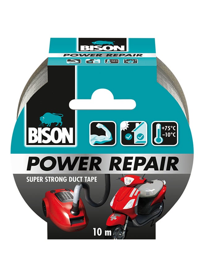 Bison Power Repair Duct Tape Grey 10meter  - Image 1