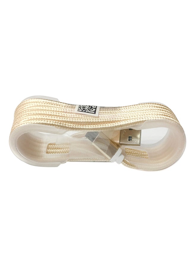 Micro USB Data Sync Charging Cable Gold