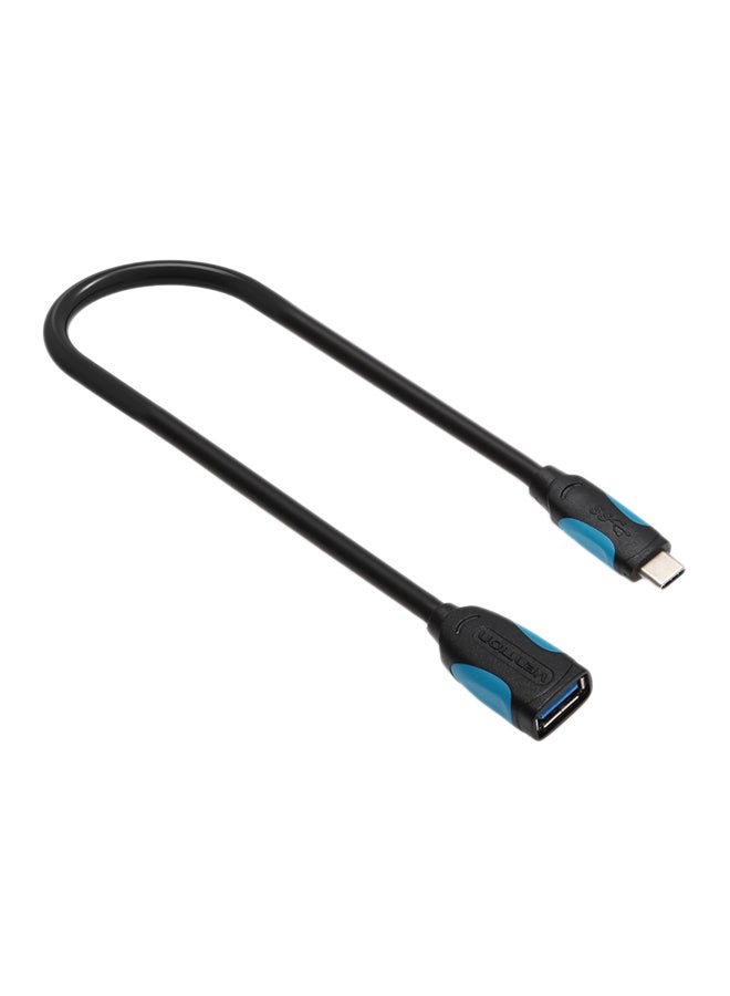 فينشن كابل بيانات Type-C إلى USB 3.0 OTG طراز A51 الأسود / الأزرق - Image 1