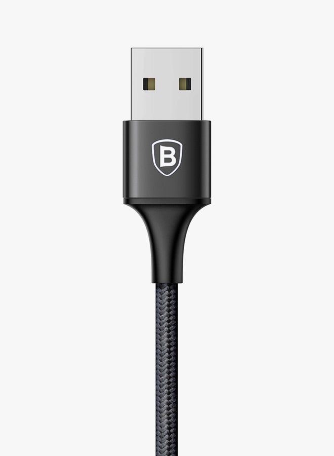 Baseus 3-In-1 Multi-Interface Data Charging Cable Black  - Image 4