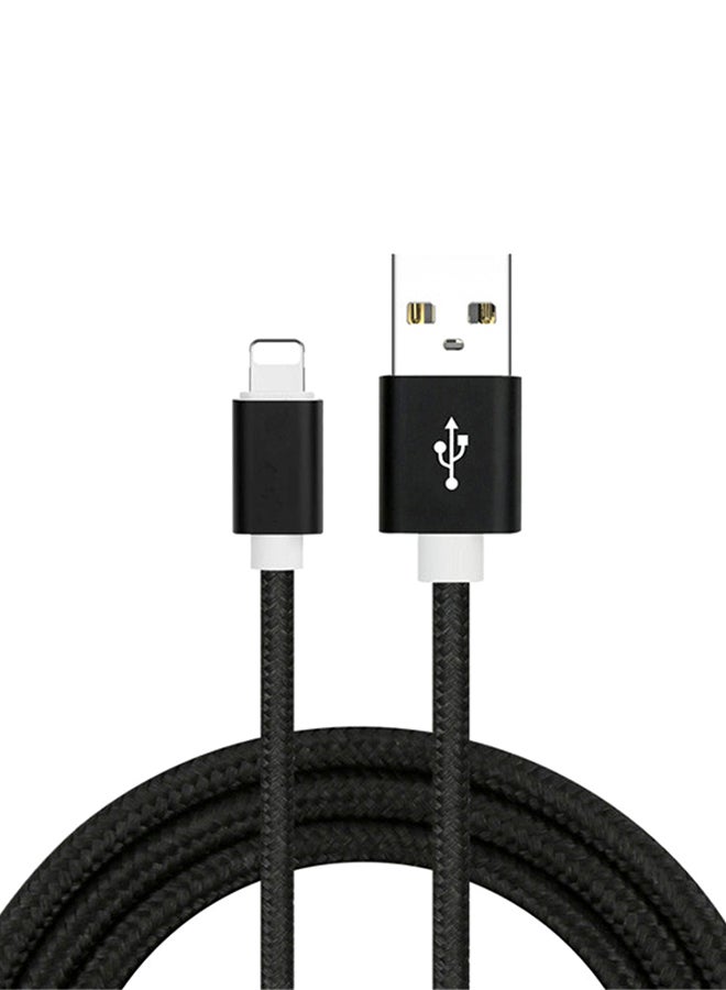 Lightning Data Sync Charging Cable Black