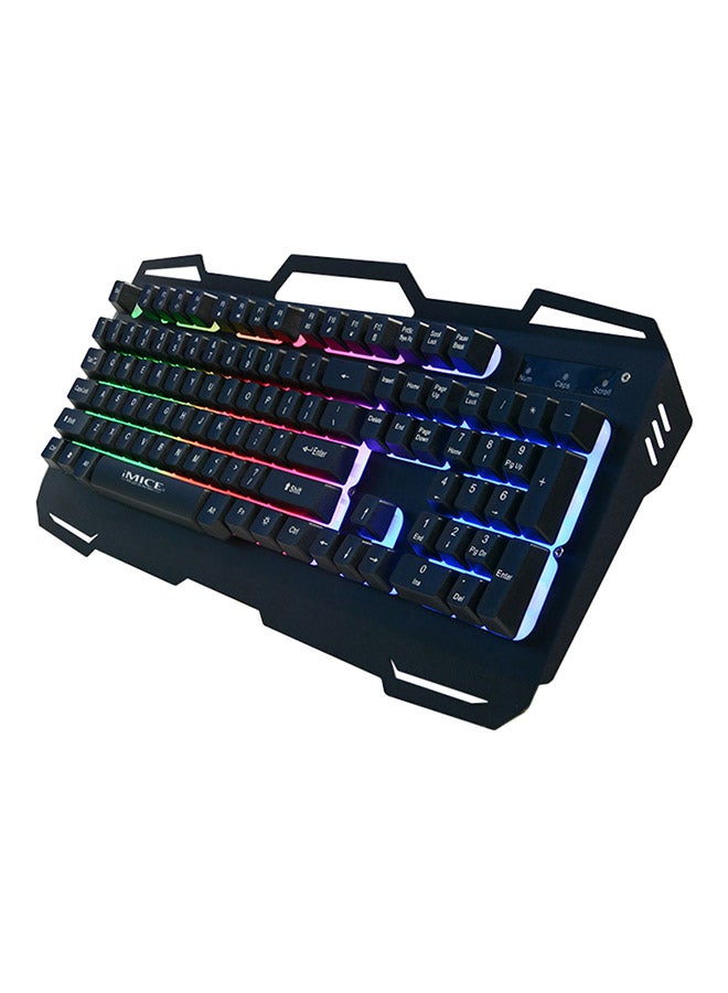 iMice - AK-400 3-Colour Backlit Mechanical Gaming Keyboard Black - Image 1