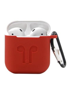 PiBlue Detachable Protective Case Cover With Belt Clip For AirPods Red  - Image 1