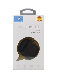 PiBlue Detachable Protective Case Cover With Belt Clip For AirPods Black  - Image 3
