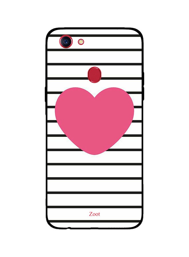 Zoot Thermoplastic Polyurethane Skin Case Cover -for Oppo F7 Pink Heart Stripes Pink Heart Stripes