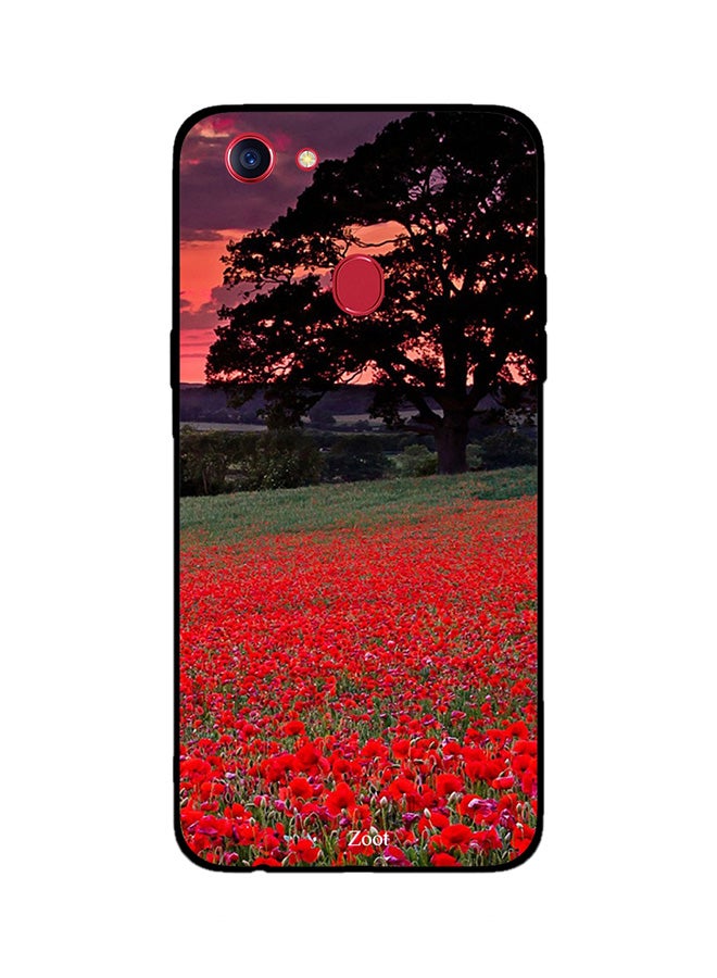 Zoot Thermoplastic Polyurethane Skin Case Cover -for Oppo F7 Red Garden Dark Clouds Red Garden Dark Clouds