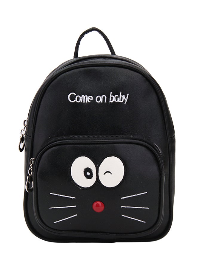 YUEJIN - Zipper Backpack Black - Image 1