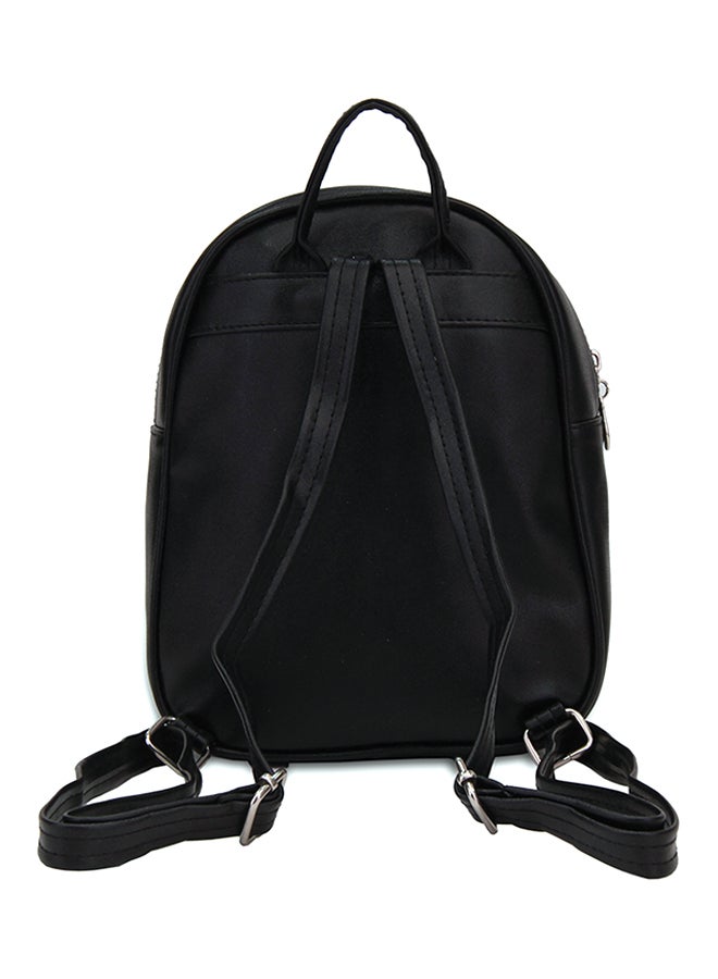 YUEJIN - Zipper Backpack Black - Image 1