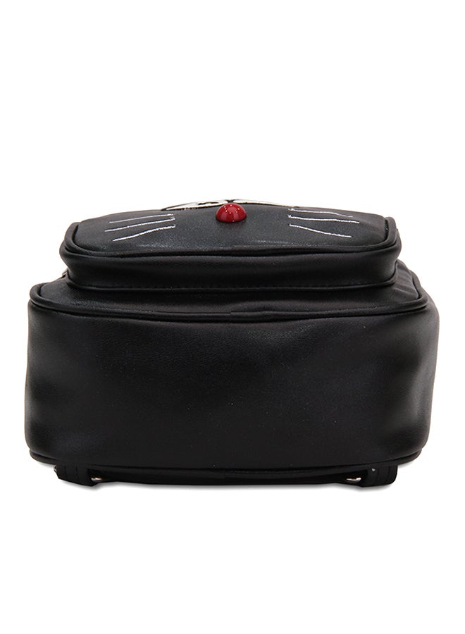 YUEJIN - Zipper Backpack Black - Image 1
