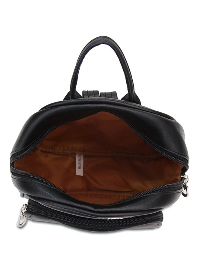 YUEJIN - Zipper Backpack Black - Image 1