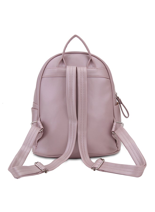YUEJIN - Zipper Backpack Rose Gold - Image 1
