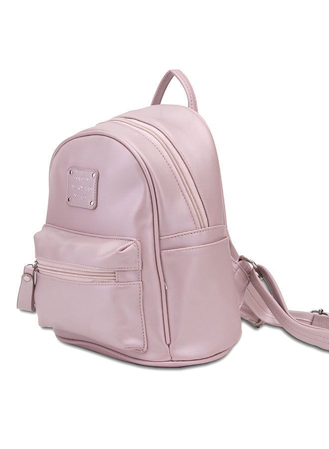 YUEJIN - Zipper Backpack Rose Gold - Image 1
