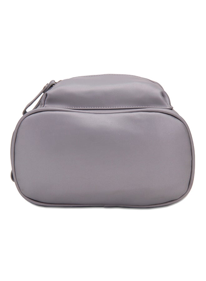YUEJIN - Zipper Backpack Silver - Image 1
