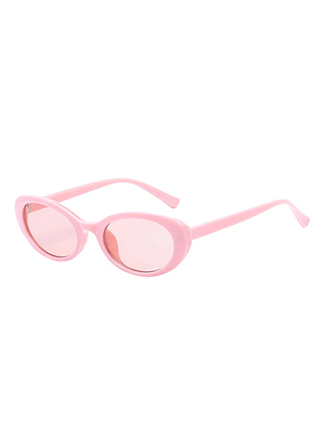 hikulity Women's UV Protection Oval Sunglasses Pink  - Image 1