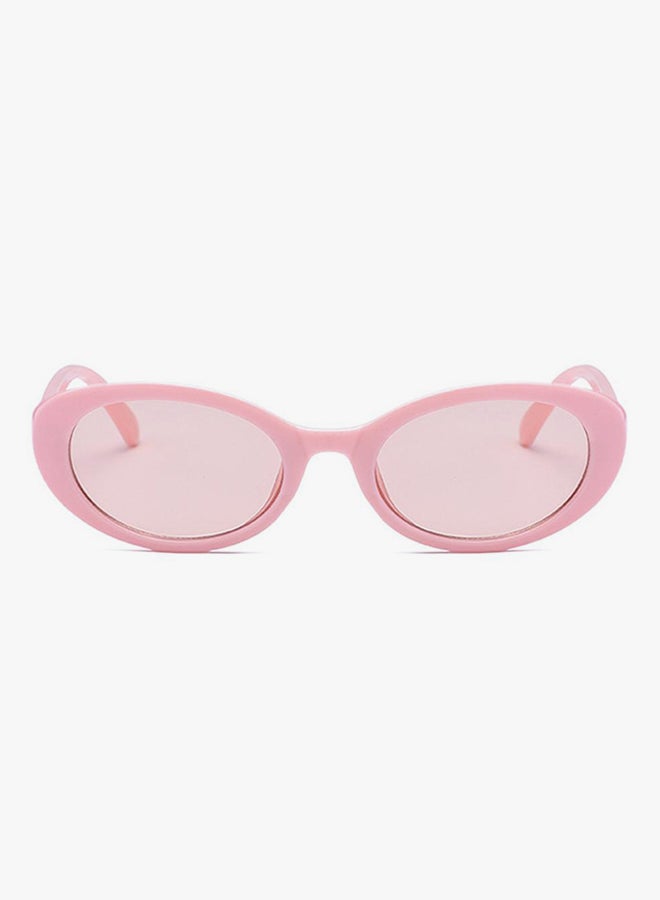 hikulity Women's UV Protection Oval Sunglasses Pink  - Image 2