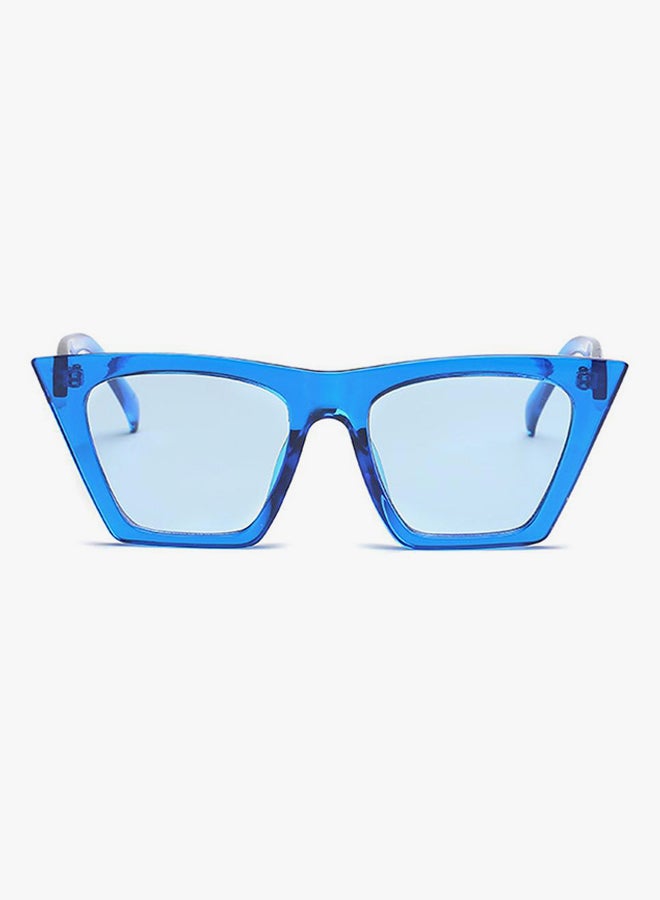 hikulity Women's UV Protection Square Sunglasses Blue  - Image 2